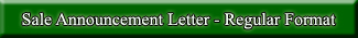 The Great American Miniature Donkey Sale Announcement Letter - Regular Format